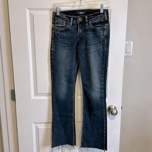 Silver TUESDAY slim boot W-2 6/L 31 and have been cut to be length 29